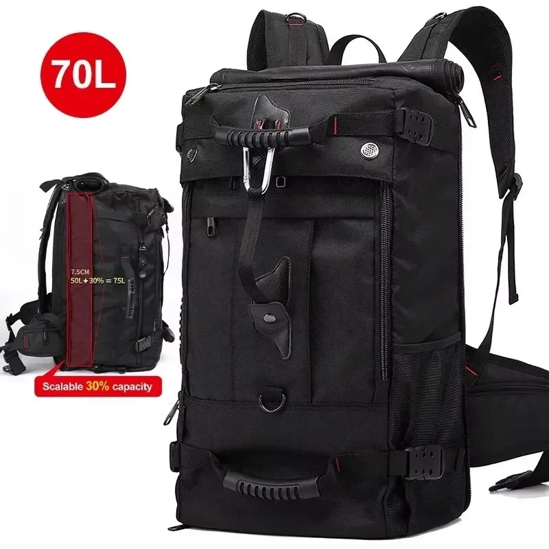 kaka 50l étanche voyage sac à dos hommes femmes multifonction 17.3 sacs à dos d'ordinateur portable mâle extérieur sac à bagages mochilas meilleure qualité