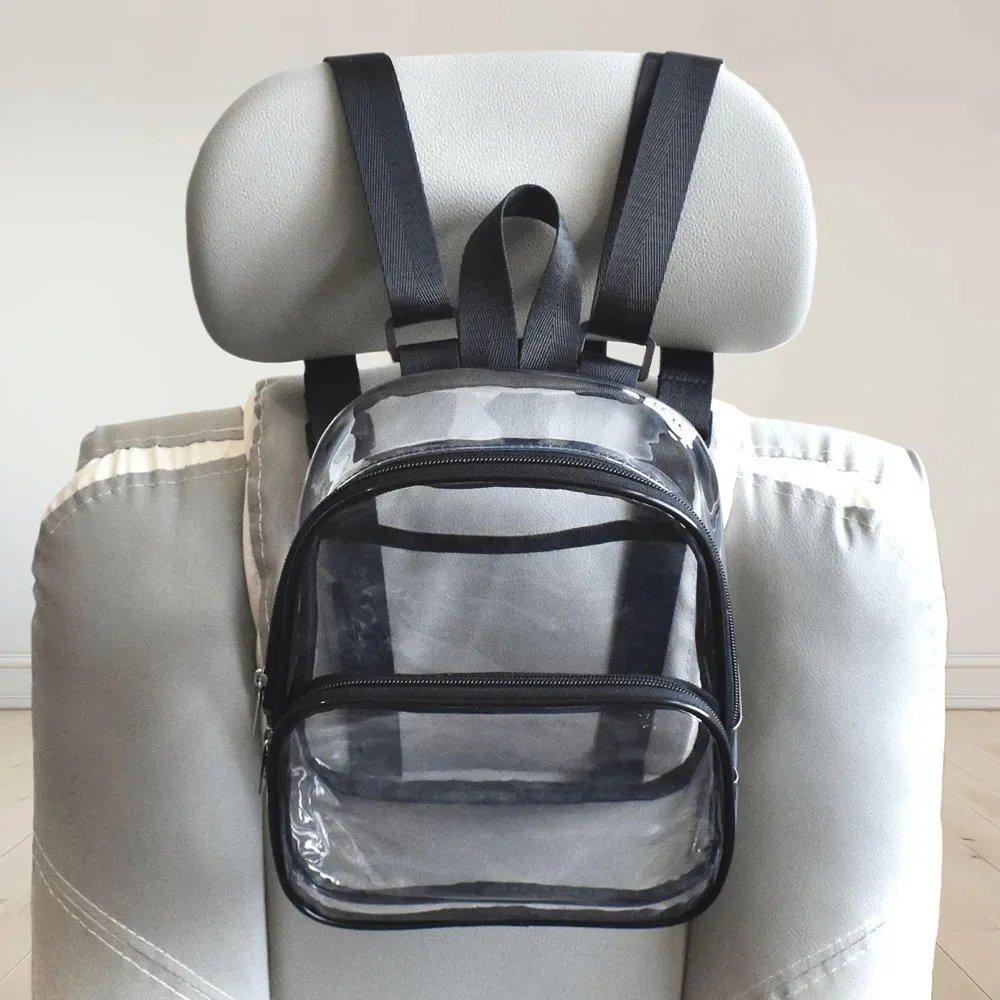 sac transparent en pvc pour hommes et femmes, mini sac à dos de voyage imperméable pour sports de plein air, sac de sport portable visible