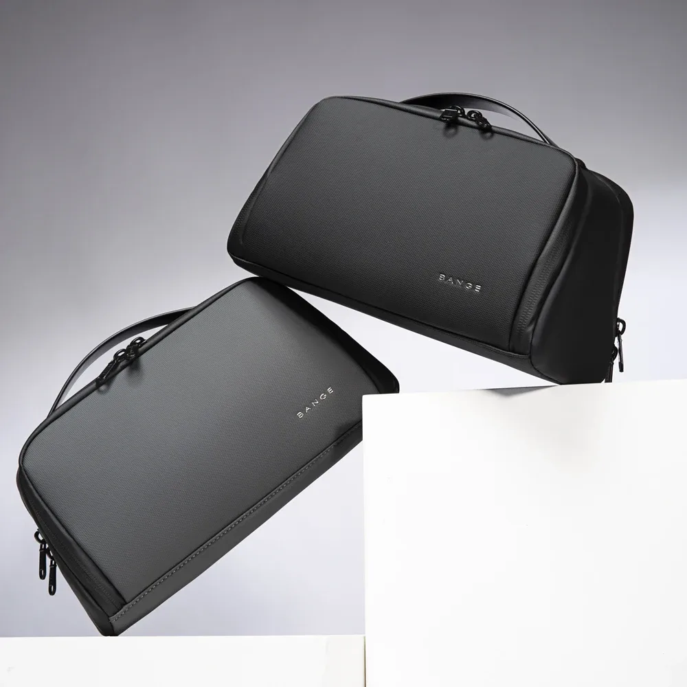 bange – trousse de toilette de voyage pour hommes et femmes, sac à cosmétiques, organisateur de produits de toilette, rangement de maquillage étanche, sac à main de séparation bry et humide