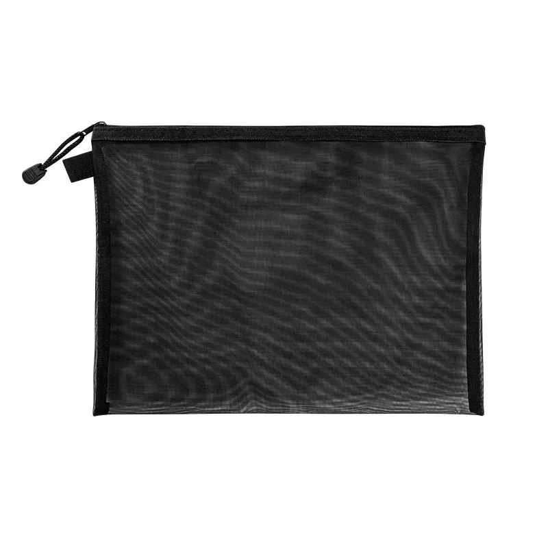 1 pièces femmes maquillage trousse de maquillage organisateur sacs de rangement pochette noir rose bleu gris maille sac cosmétique toilette clair sacs de lavage étui