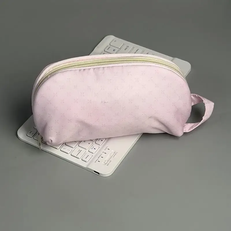 trousse à crayons à pois, grande capacité, sac à stylos au toucher doux, pochette de papeterie, organisateur de papeterie, pour la rentrée scolaire