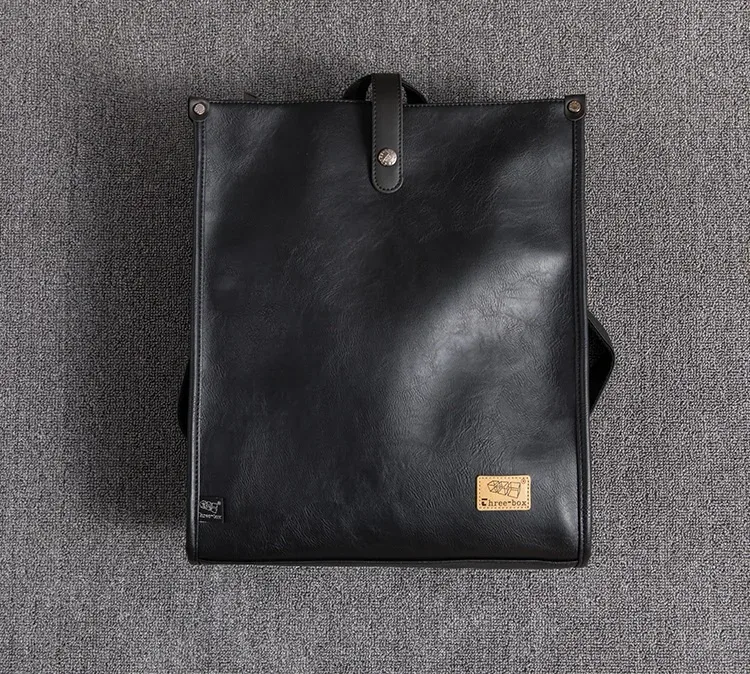 sacs en cuir pour ordinateur portable pour hommes, sacs à dos d'affaires, sac de voyage rétro masculin, sacs d'école à la mode