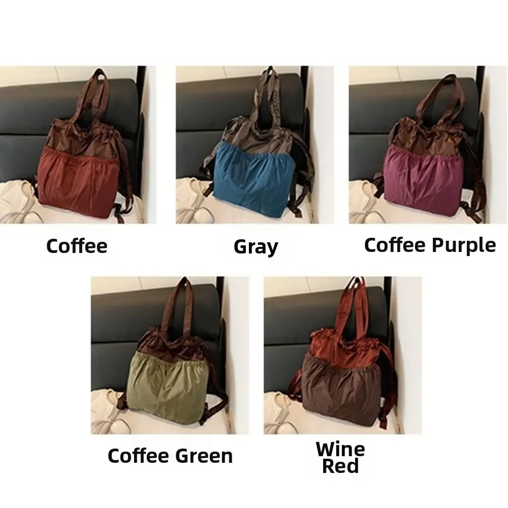 sac à dos pliable de grande capacité, sac de voyage réutilisable et étanche avec cordon de serrage, poignée confortable, sac à bandoulière écologique pour le shopping