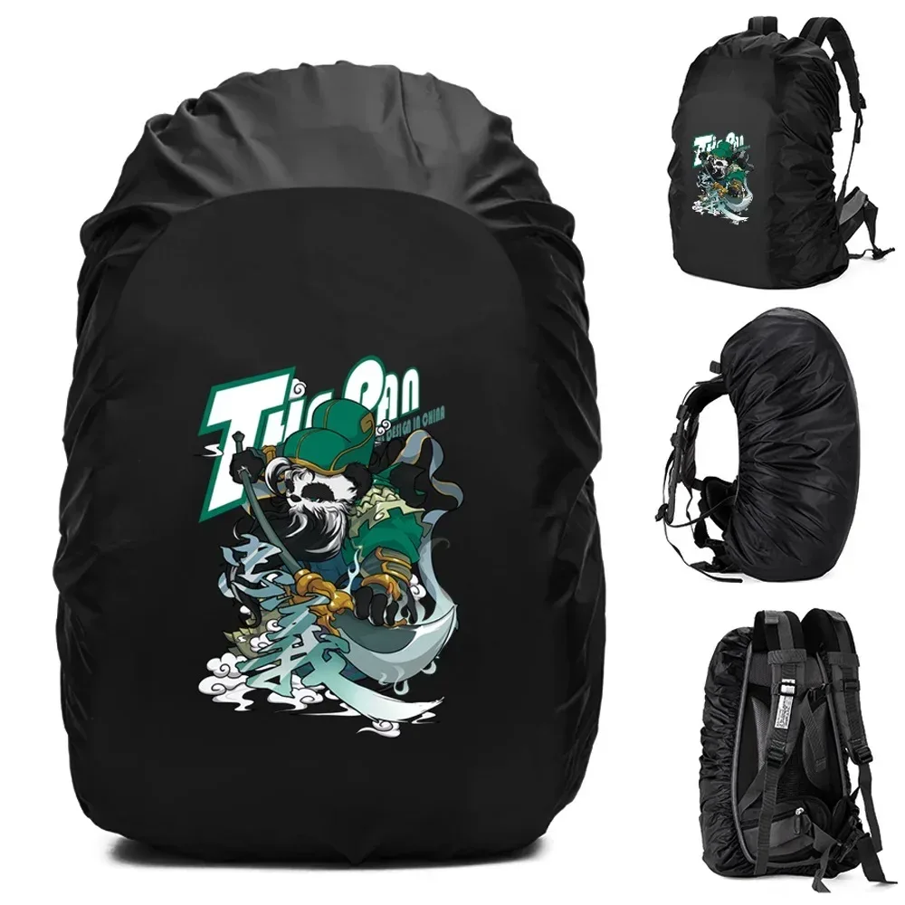 juste de pluie pour sac à dos unisexe, sac étanche, camping en plein air, randonnée, escalade, sports, housse de pluie anti-poussière, motif samouraï, 20-70 l