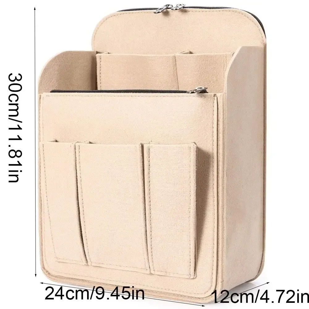 organisateur de sac à dos en feutre, insert multi-couches et multi-poches, sac de rangement multifonctionnel de grande capacité pour l'extérieur