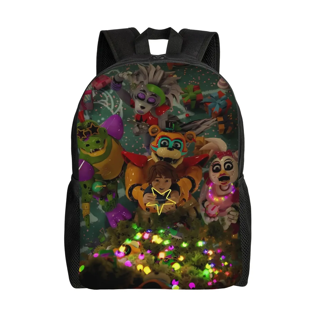 sac à dos fnaf horror game pour hommes, grands sacs à dos en polyester, sacs décontractés pour lycée, sac à dos de voyage personnalisé