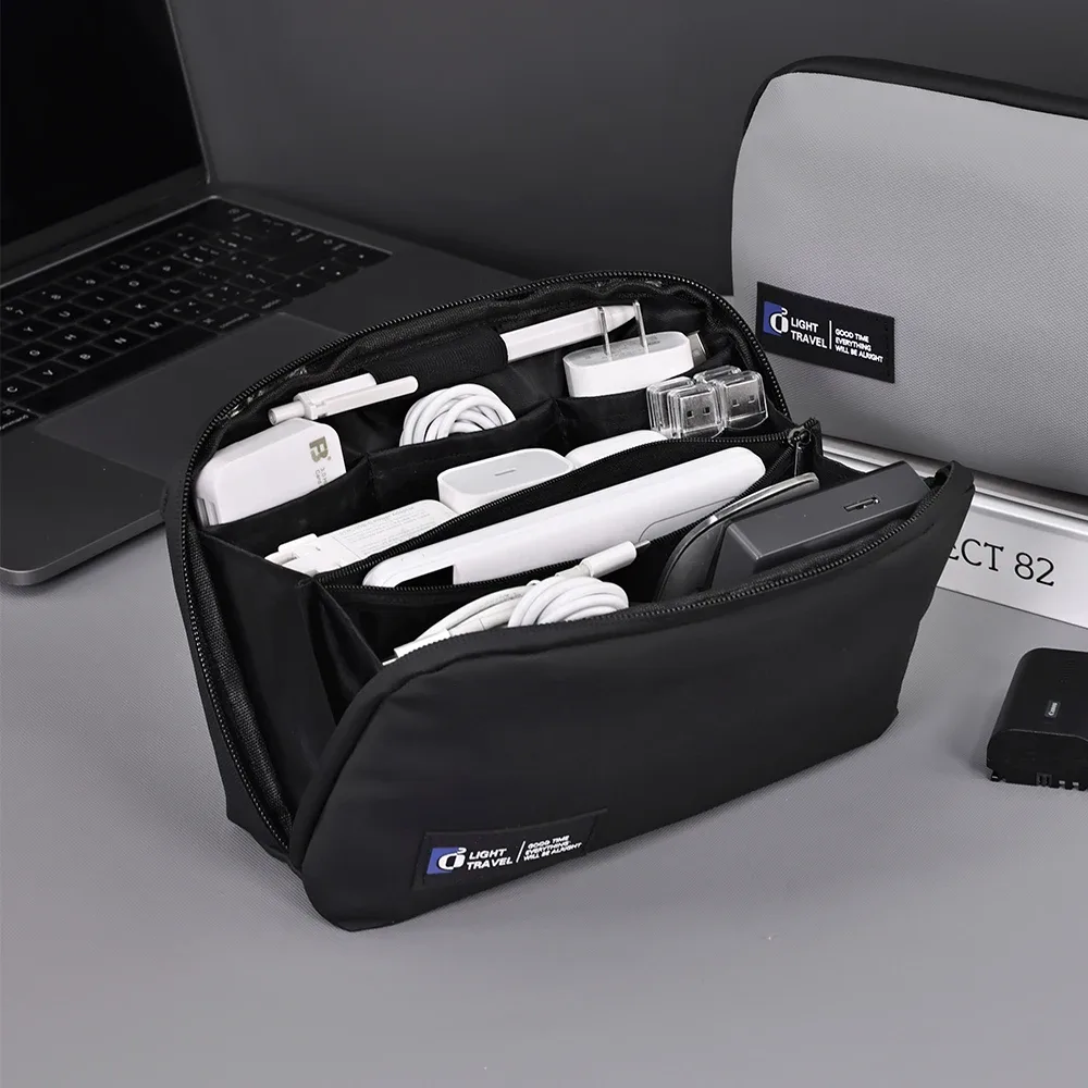 Sac de rangement de câbles USB, sac de voyage pour écouteurs, Powerbank, lignes de données, pochette de rangement, sac de câble de souris de grande capacité