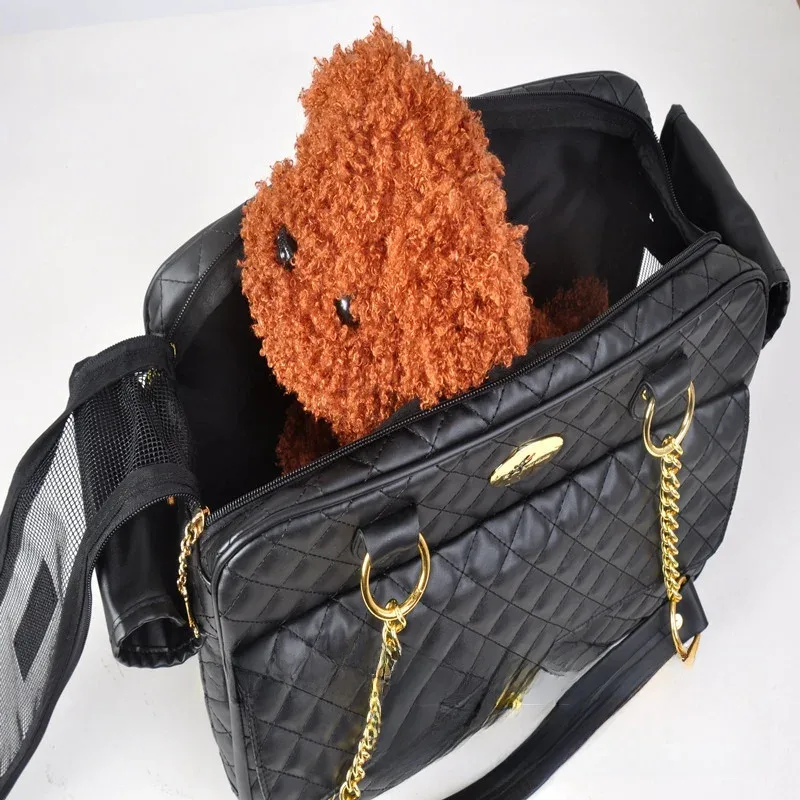 sac à dos de voyage portable pour animaux de compagnie, pour chiens et chats en peluche, sac de transport pour petits chiens et chats, fournitures pour animaux de compagnie, dureté moyenne