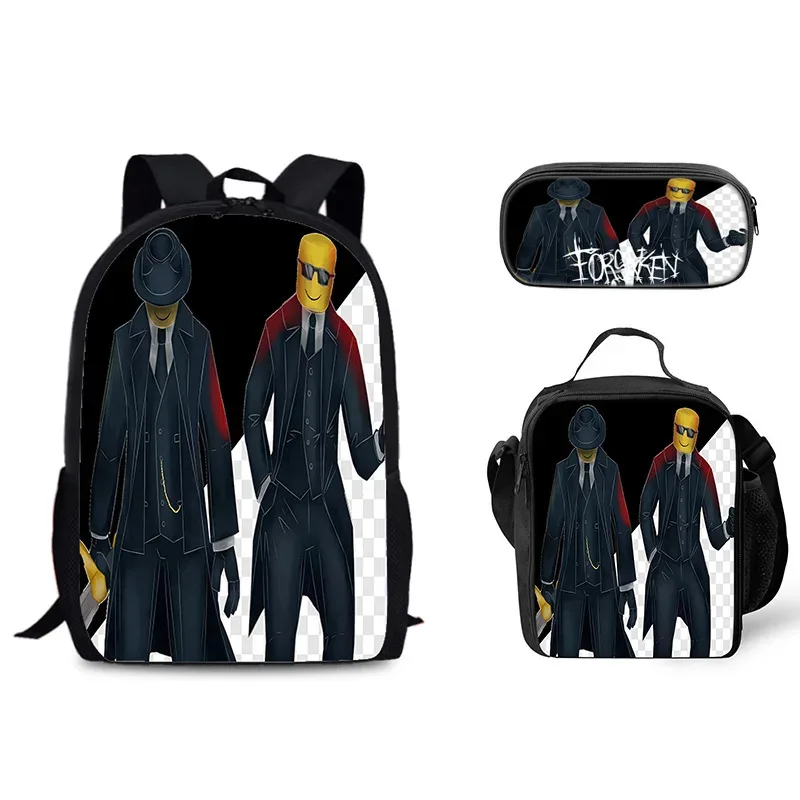3 pièces ensemble forsaken gubby sac à dos pour les étudiants livre sac luch sac étui pécial forsaken gubby sac à bandoulière enfants cadeaux de noël