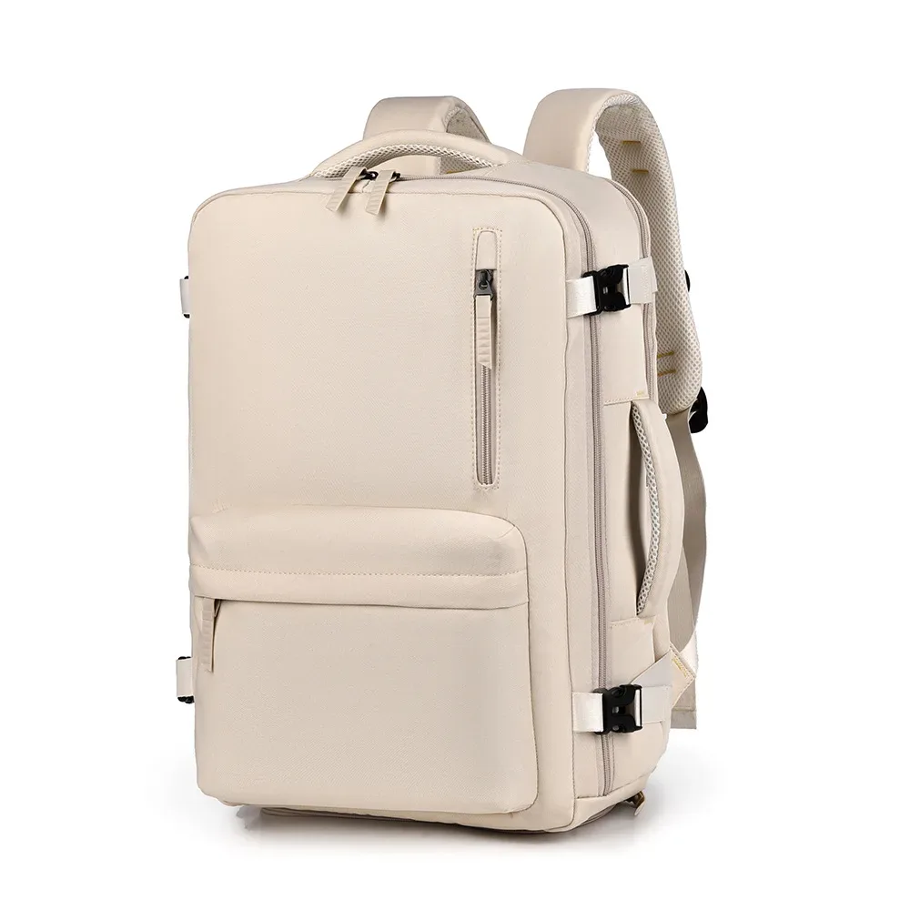 sac à dos de voyage pour ordinateur portable pour hommes et femmes, sac à dos de transport extensible approuvé par avion, sac à dos léger et étanche de 15,6 pouces