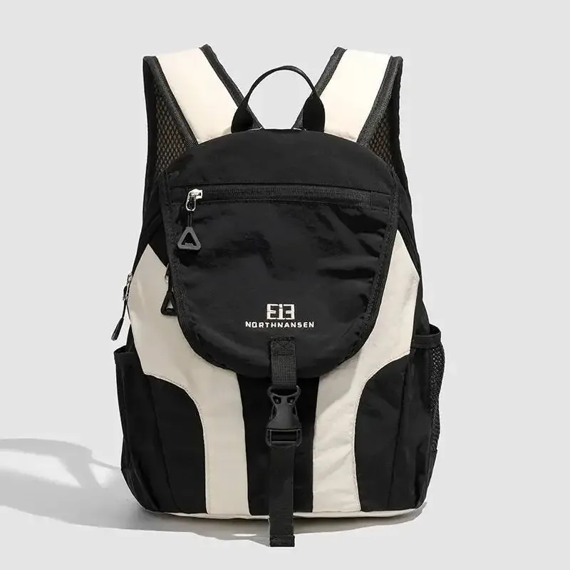 sac à dos de voyage de randonnée à blocs de couleurs pour étudiants, nouvelle mode 2025, sac à dos de voyage léger en plein air pour femmes