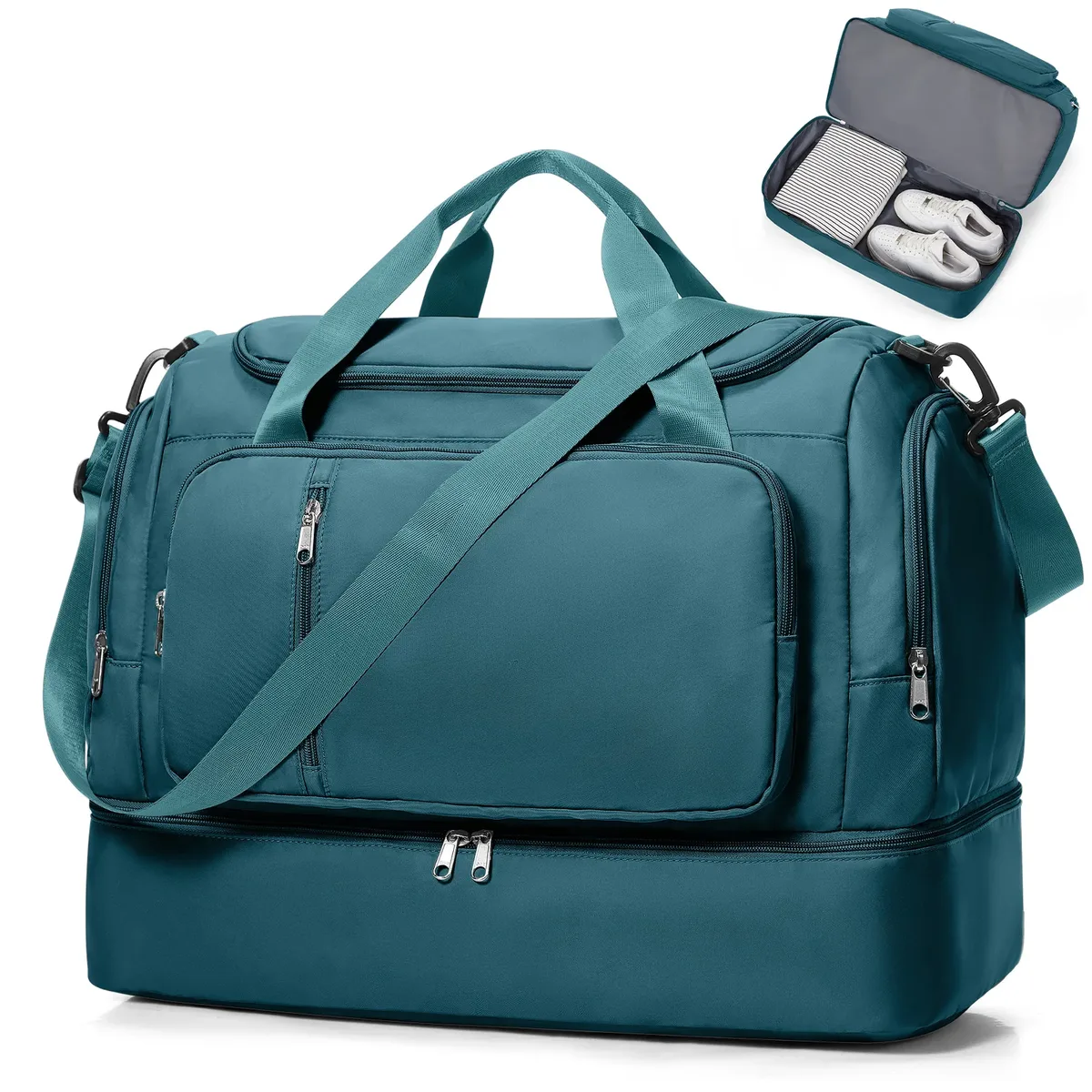 sac de voyage pour femmes - sac de voyage étanche de grande capacité à plusieurs poches, sac de sport, sac de voyage pour le week-end, sac de rangement pour vêtements