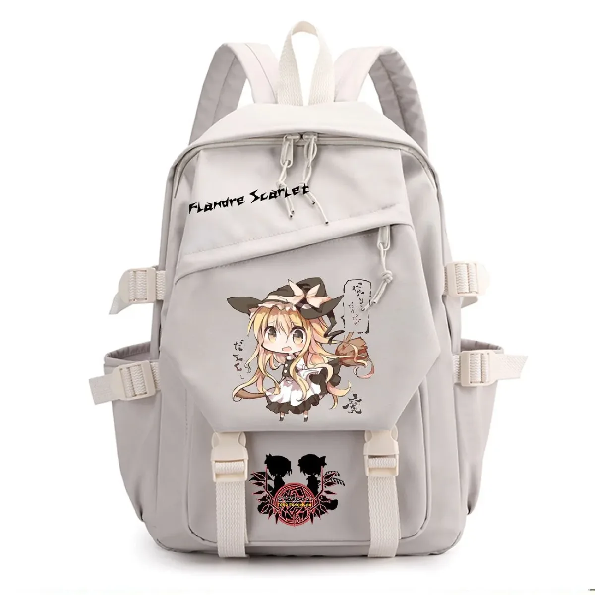 sac à dos touhou project sac à dos de voyage de grande capacité pour étudiants, imprimé dessin animé hakurei reimu kirisame marisa