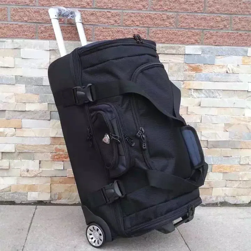 vnelstyle – valise de voyage étanche de grande capacité, sac à roulettes en tissu oxford, valise à roulettes p