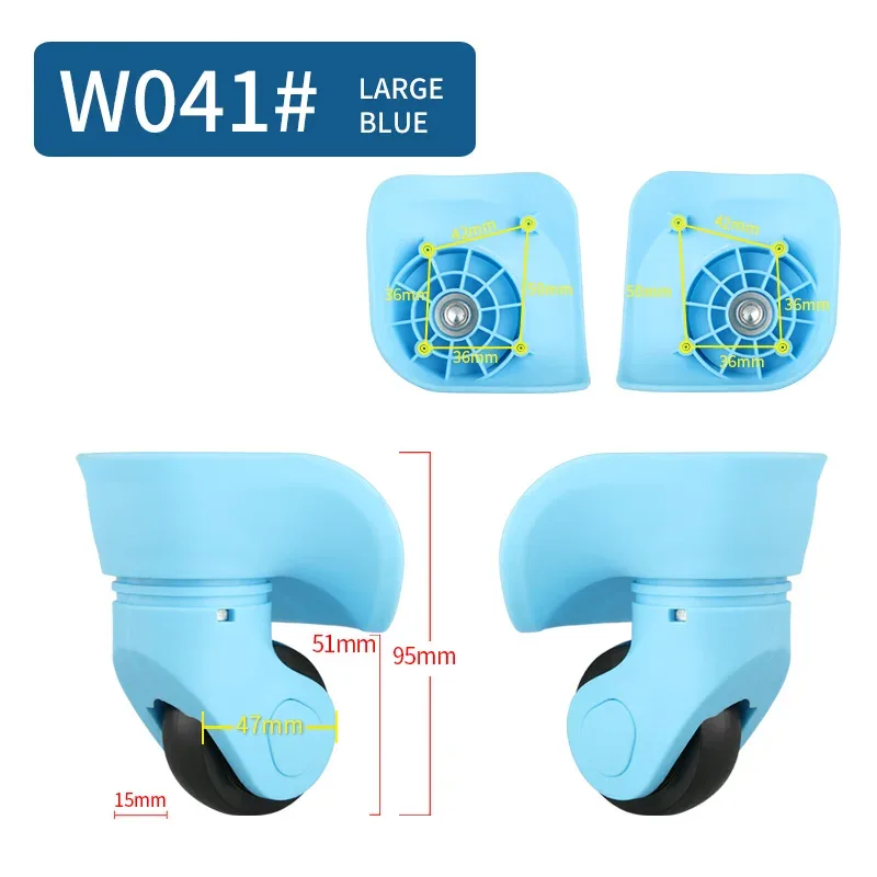 roue universelle bagages maquillage valise accessoires dans roues chariot mode valise accessoire roues roulantes réparation roulettes