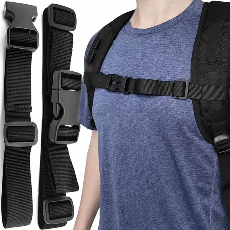 sac à dos poitrine, harnais de sangle, sangle d'épaule réglable pour sac de camping en plein air, sacs tactiques, sangles, accessoires pour sac à dos