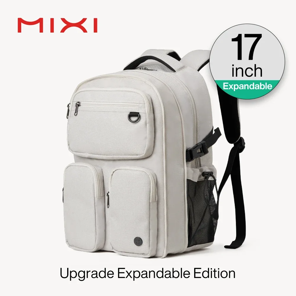 mixi nouvelles femmes sac à dos ordinateur portable 15.6 "ordinateur sac d'école cartable 17 pouces hommes sac à dos de voyage imperméable léger m5112