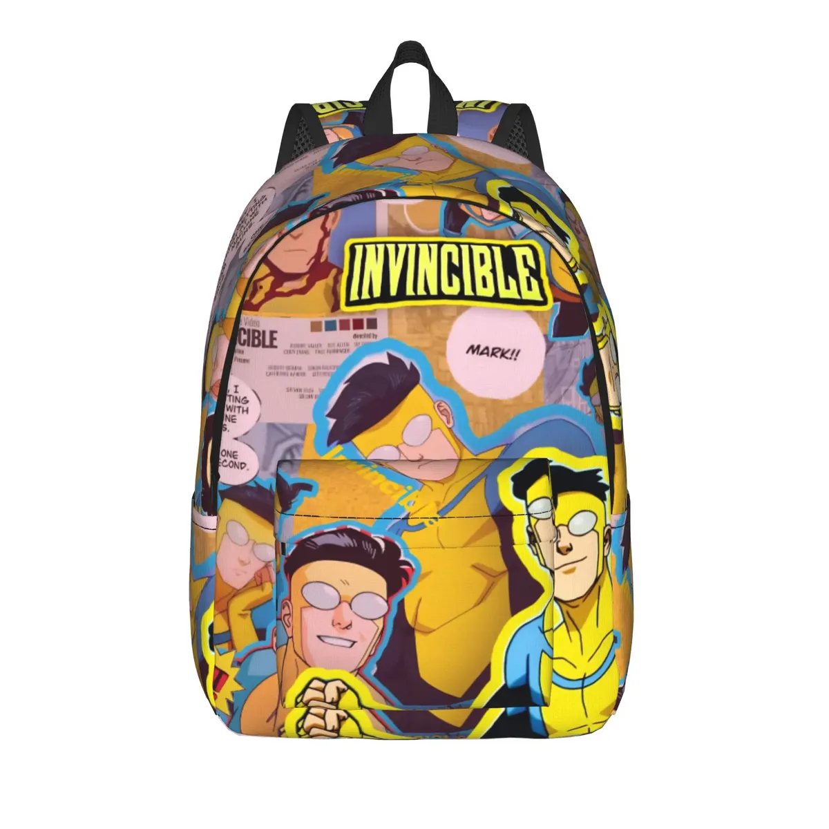 sac à dos invincibles comic pour hommes et femmes, sac à bandoulière pour ordinateur portable, durable, à la mode, pour lycée, randonnée, voyage