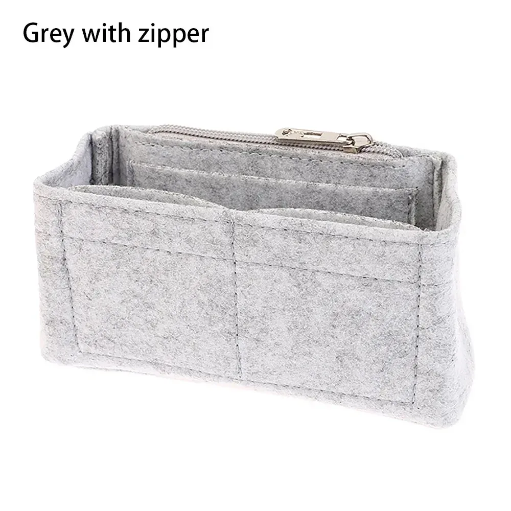 sac de doublure multi-poches, insertion de sac à main en feutre, mini sac de rangement, évalué pour longchamp