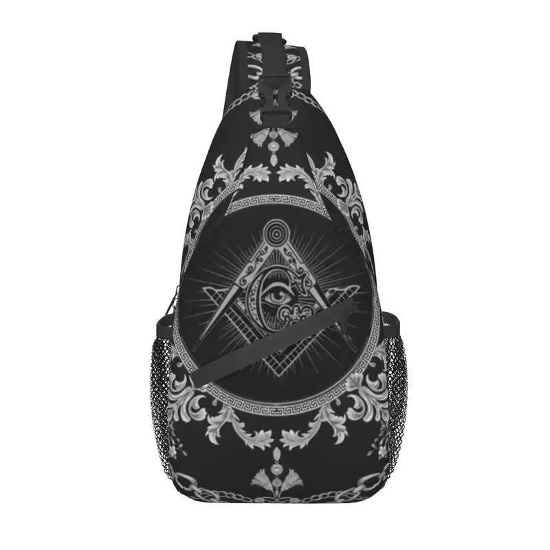maçonnerie fronde poitrine sac à bandoulière hommes cool maçonnique franc-maçon épaule sac à dos pour voyage cyclisme