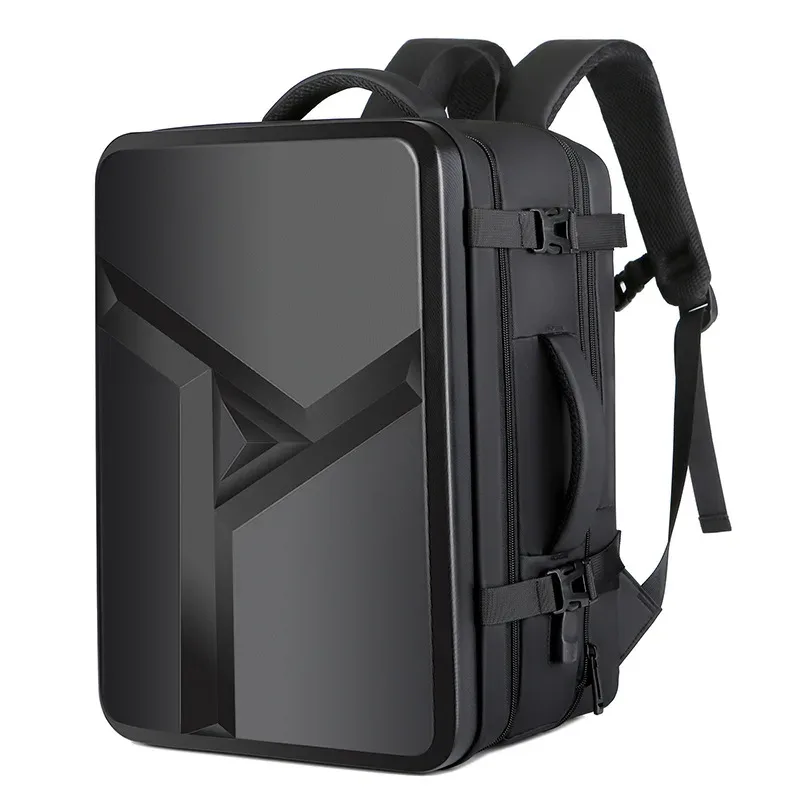 sac à dos à coque rigide de grande capacité pour hommes, sac d'extension d'affaires usb, sac d'ordinateur 17 pouces, sac à dos de voyage abs, nouvelle valise