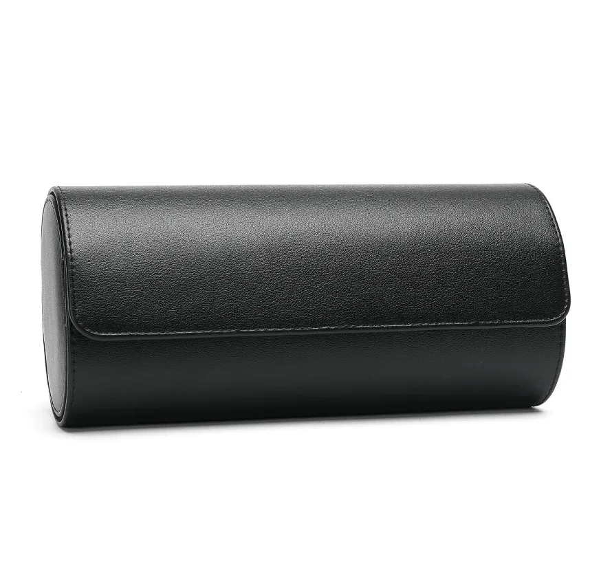 étui à montre personnalisé avec logo, en cuir pu de luxe, gravure de nom, organiseur pour hommes à 1, 2 ou 3 emplacements, boîte à montre de voyage, cadeau pour femmes, boîte de présentation de montre