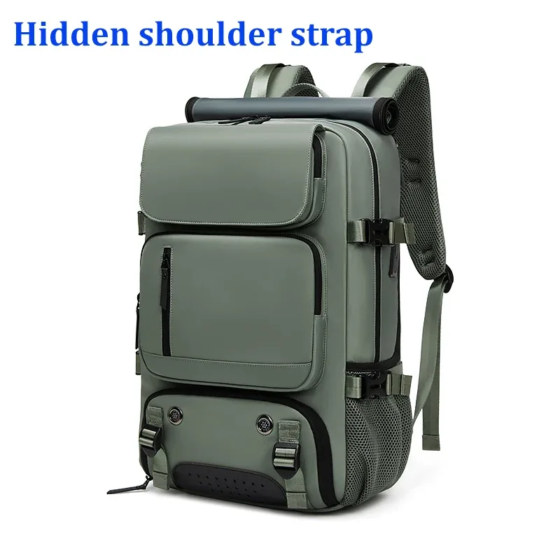 sac à dos de voyage pour femme, sac à dos imperméable pour ordinateur portable de 16 pouces avec sac à chaussures, port de chargement usb caché, sac à dos de randonnée et de camping