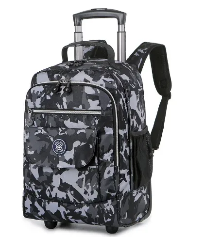 sacs à dos à roulettes pour ordinateur portable, sac à dos à roulettes de voyage étanche, grande capacité, sacs à roulettes pour hommes, bagages, sacs à main, 18 pouces