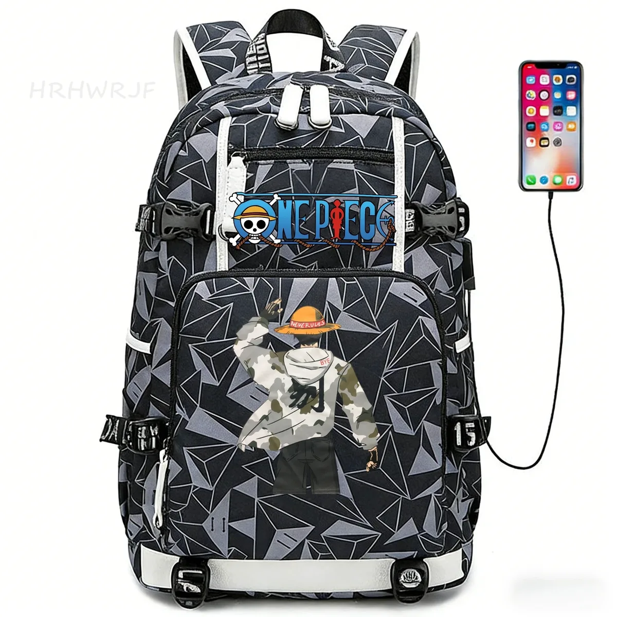 sac à dos one piece monkey d luffy pour ordinateur portable, pour adolescents, garçons et filles, léger, pour collège, lycée, grands sacs d'école pour étudiants