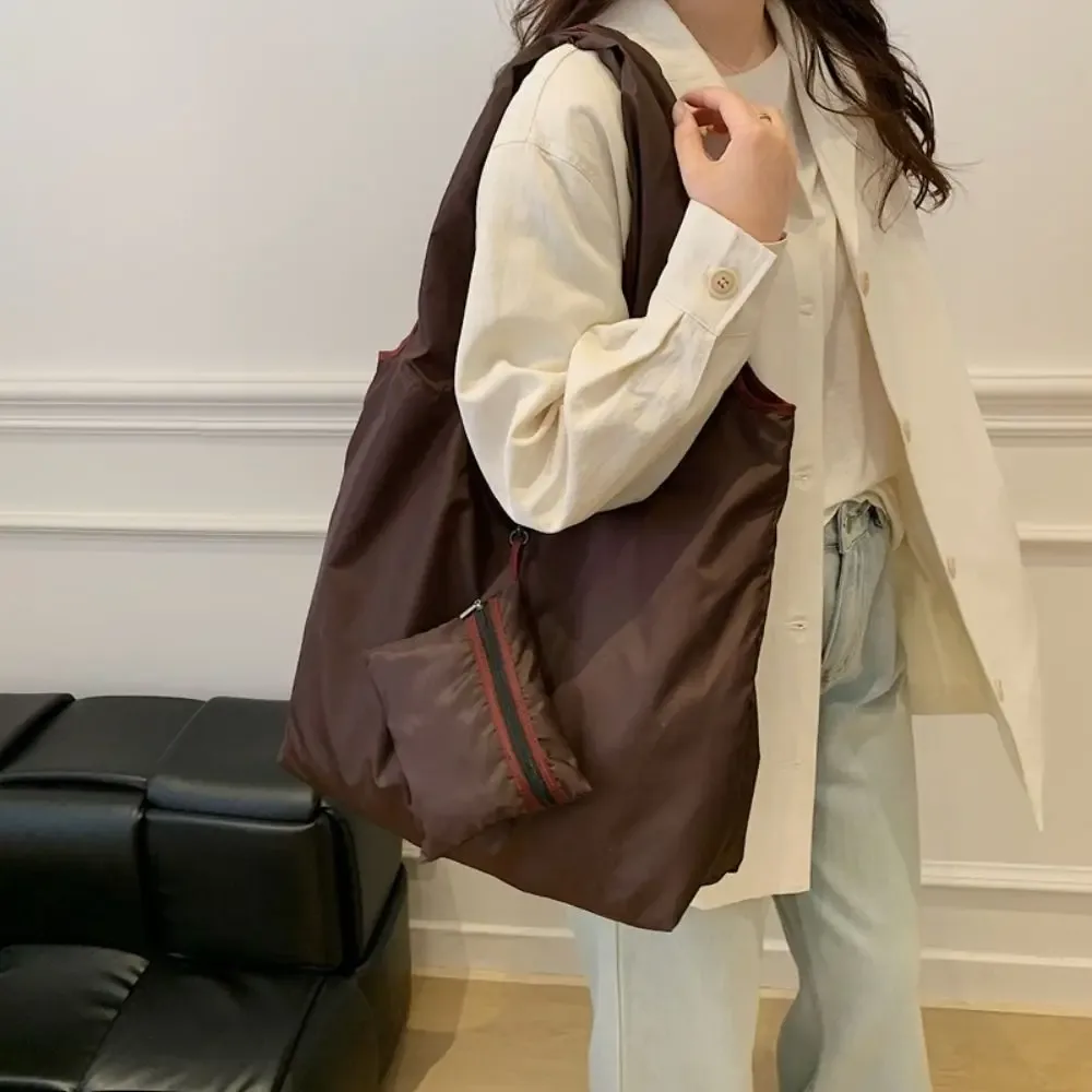 Sac pliable ~ Sac à main pliable, sac de shopping imperméable, sac de rangement pour épicerie, grande capacité, portable, écologique.