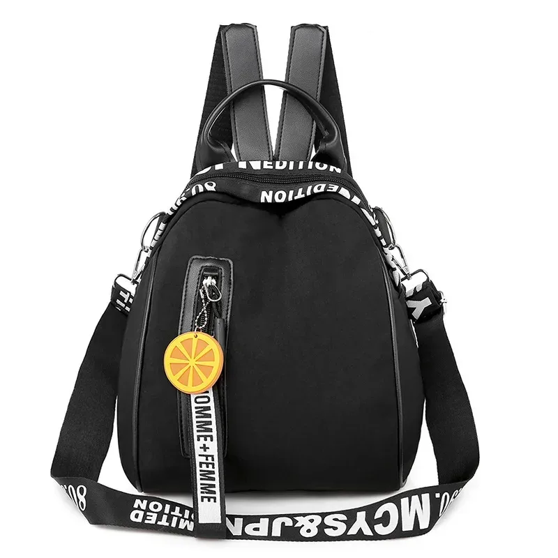 femmes sac à dos décontracté lettre multi-fonction multi poche voyage sacs à dos femme sac d'école pour adolescente sacs à bandoulière petit