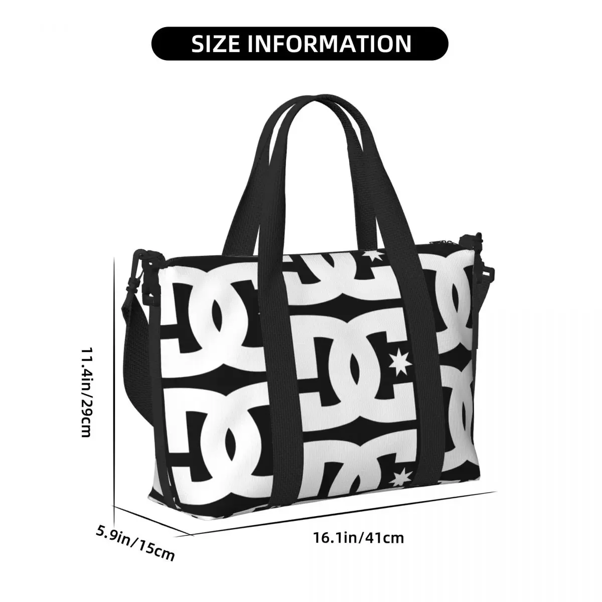 d-dc-s s-shoe-s c-co-s sac de voyage de plage sacs fourre-tout de grande capacité pour salle de sport yoga femmes shopping sac à bandoulière