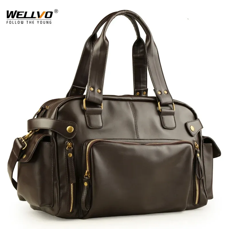 Sac à main en cuir rétro anglais pour hommes, grands sacs messenger, sac à bandoulière de voyage pour hommes, marque de haute qualité, initié, XA158ZC