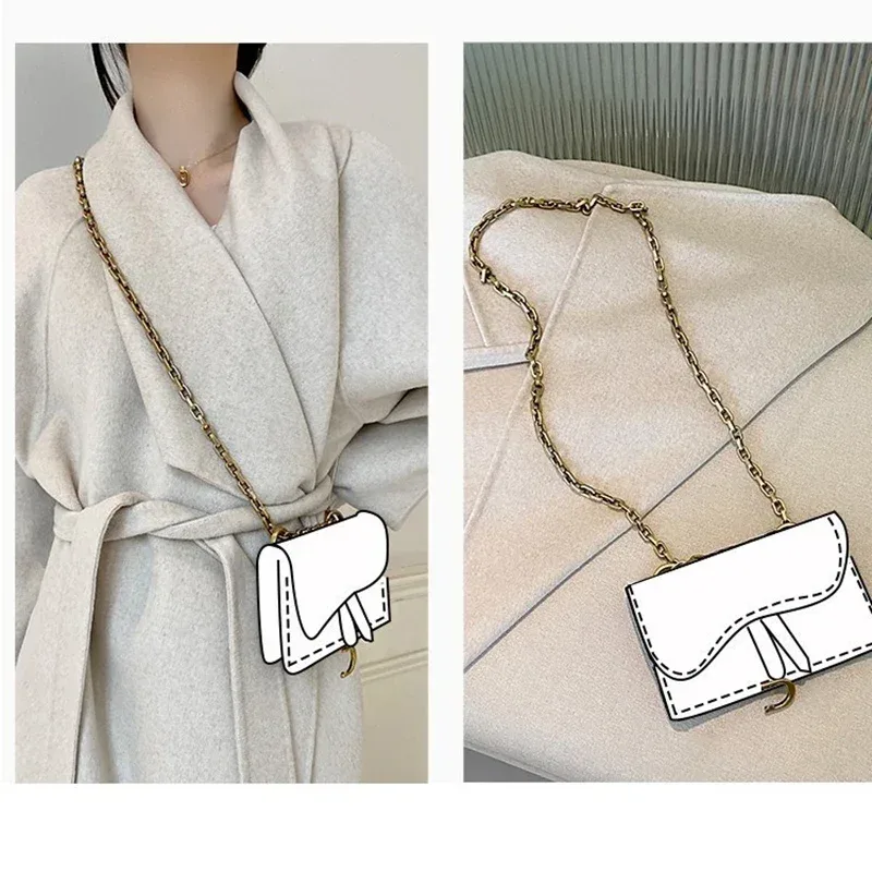 joinitiated-sangle en métal pour dégager dior, sangle de remplacement pour sacs à bandoulière, pièces d'accessoires de bricolage