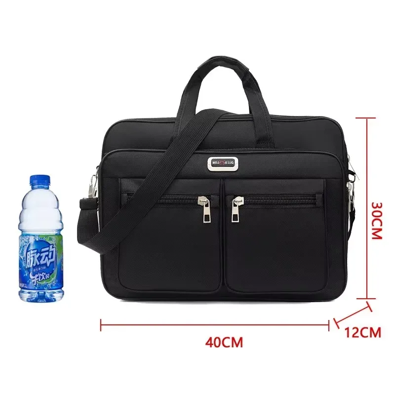 sac à main d'affaires portable multi-poches homefish pour hommes, sacoche à bandoulière polyvalente de grande capacité pour le travail quotidien et les occasions décontractées