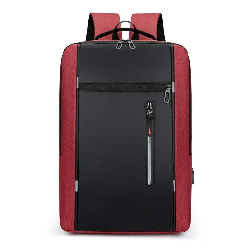 sac à dos pour hommes, nouveau style, sac simple pour ordinateur portable avec chargeur usb, sacs à double épaule multifonctionnels pour ordinateur d'étudiant de grande capacité