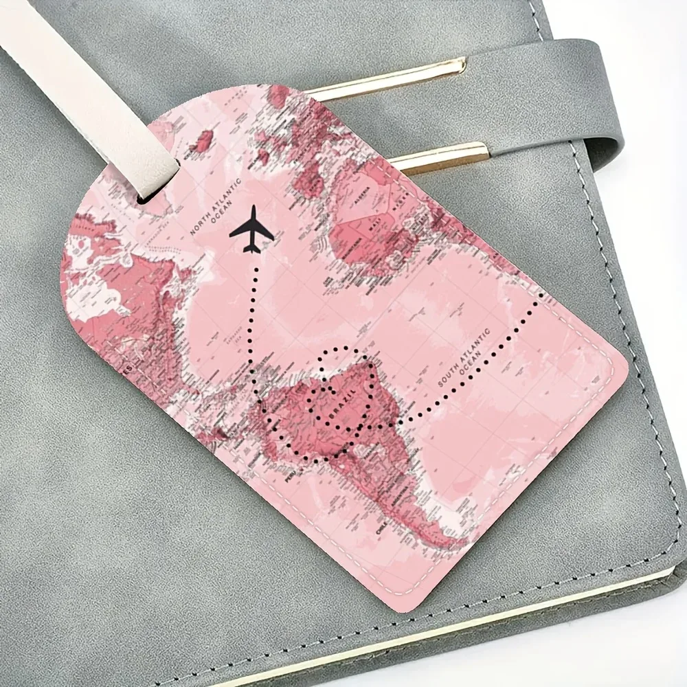 étiquettes de bagages en pu légères pour voyages, idéales pour les aéroports, les croisières, les voyages d'affaires – cadeau parfait pour les voyageurs fréquents et les vacances