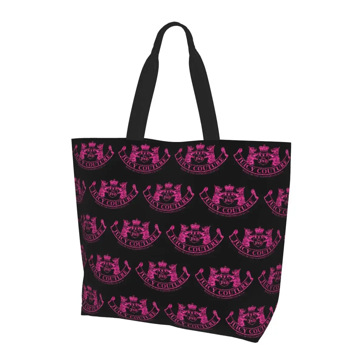 sac fourre-tout classique juicy couture en toile, grande capacité, sac à bandoulière, sac de courses pour femmes