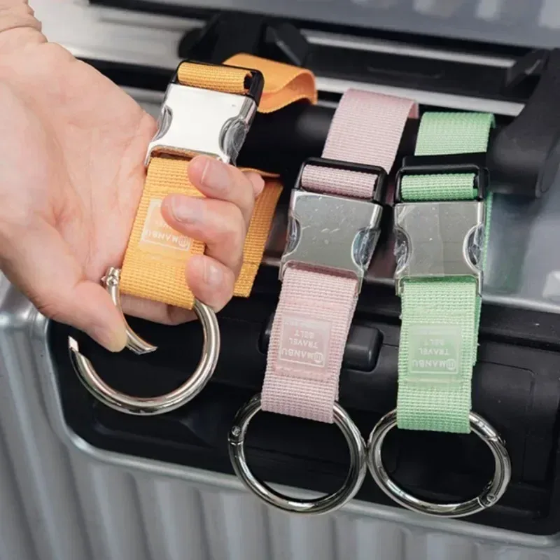 sangles à bagages pratiques, compartiment, crochet externe, sac de randonnée en plein air, boucle suspendue, boîtier de chariot de voyage, sangle de corde de connexion