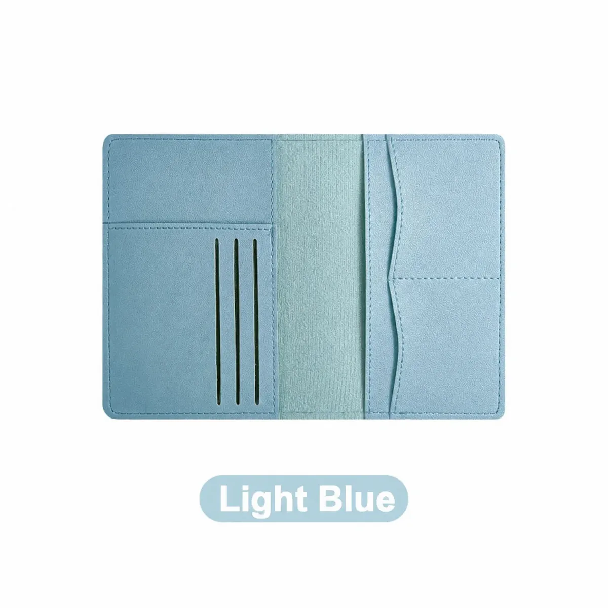 porte-passeport en cuir pu résistant aux taches, couverture de passeport multifonctionnelle, compacte pour les voyages d'affaires quotidiens.