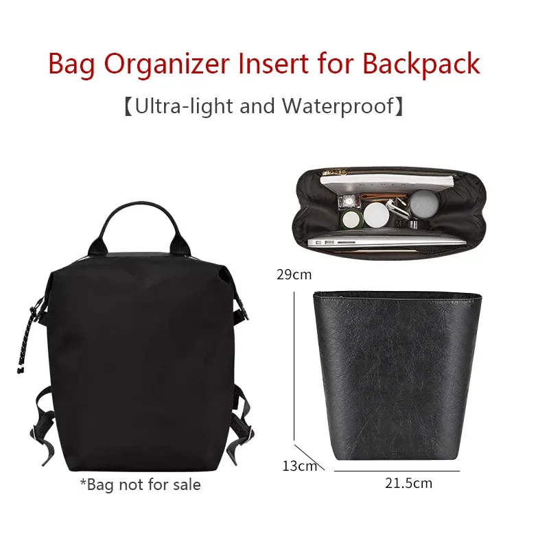 organisateur de sac à dos longchamp, insert imperméable pour sacs, rangement léger, support de sac, accessoires en papier dupont