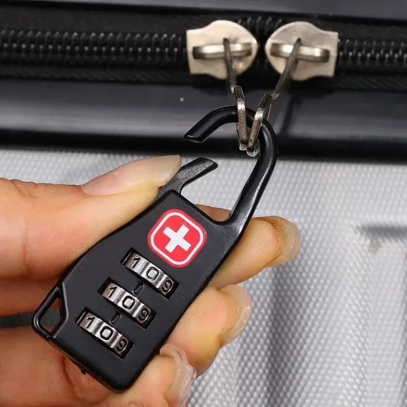 sac à dos d'extérieur, 2 pièces, serrure à fermeture éclair, antivol, mini serrure à numéro de code combiné portable pour accessoires de sac à dos de voyage