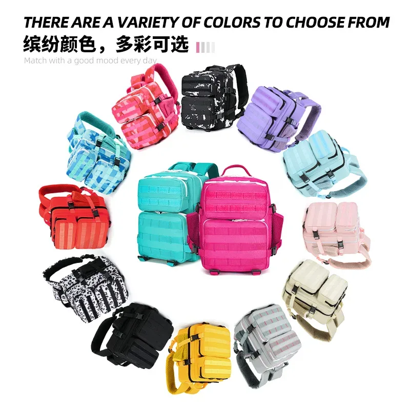 Mini sac à dos tactique Oxford Durable 9L, sac à dos de cyclisme en plein air multifonctionnel pour femmes, sac de randonnée étanche