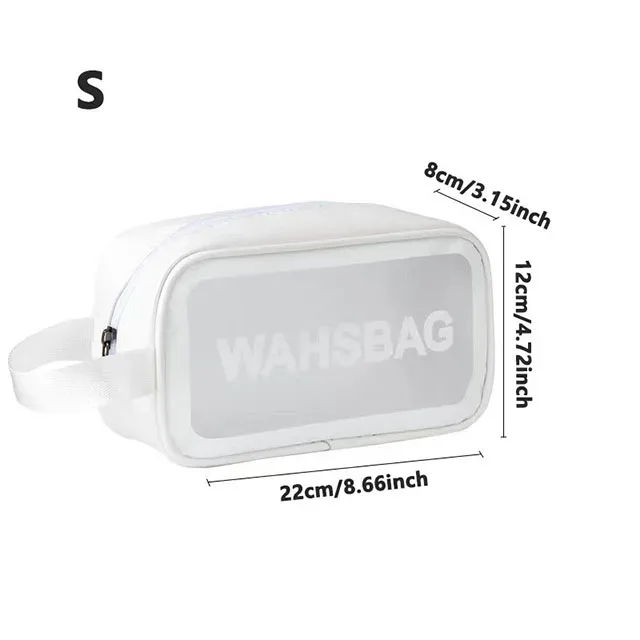 trousse de toilette de voyage transparente et imperméable, organisateur de maquillage portable, sac de rangement pour articles de toilette pour hommes, tailles s/m/l