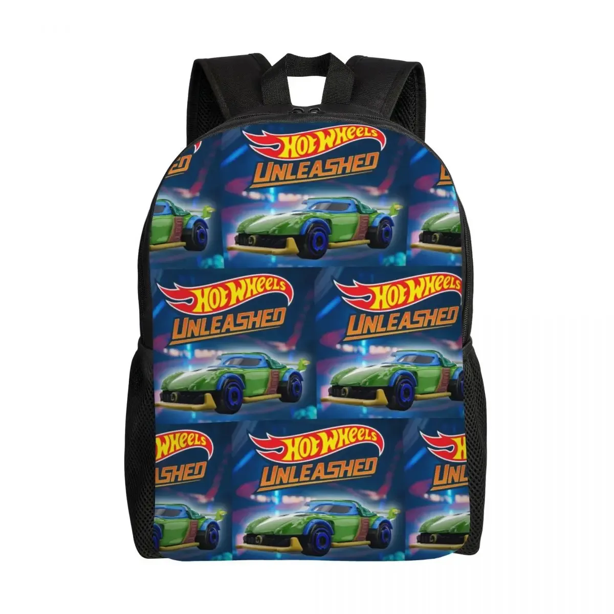 sac à dos hot wheels race pour étudiants, garçons et filles, sac d'école, sac à bandoulière pour ordinateur