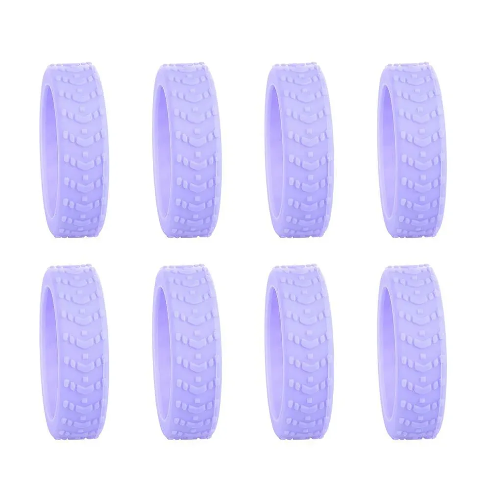 8 protections de roues en silicone épais, souples et silencieuses, adaptées aux chariots à main, aux boîtes, aux tabourets et aux accessoires à roulettes