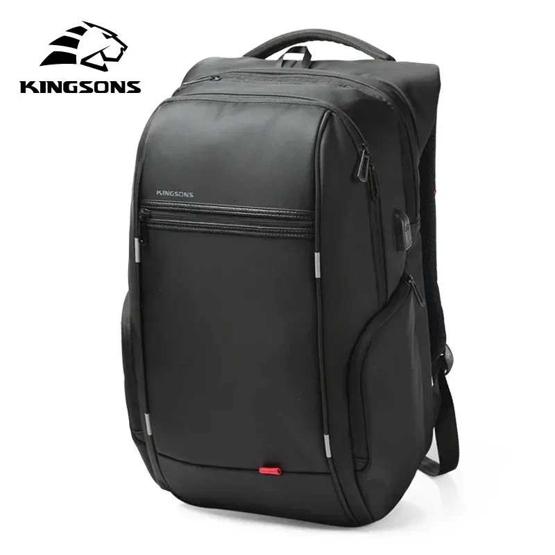 kingsons-sac à dos étanche pour homme et femme, avec chargeur usb, pour l'école, antivol, pour ordinateur portable, 15.6,17.3 pouces, 2024