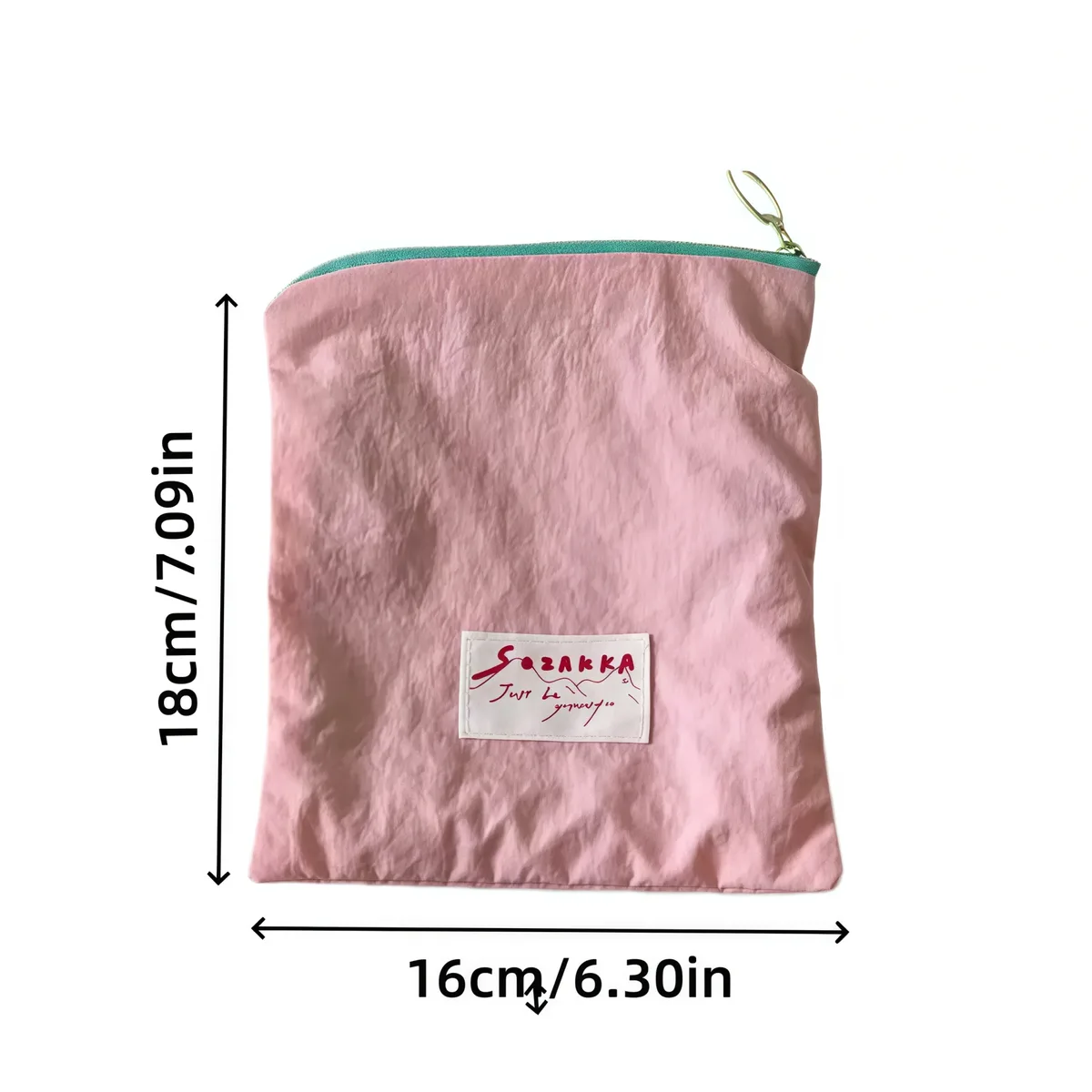 lot de 2 pochettes coréennes kawaii pour cosmétiques, rouge à lèvres, trousse de maquillage mignonne, porte-monnaie, étui à crayons, organiseur, sac de voyage, pochette pour femme