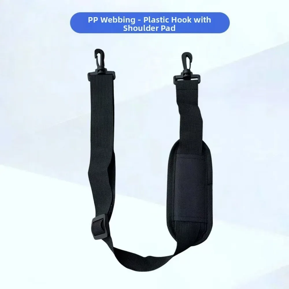sangle de sac d'ordinateur détachable et respirante, sangle d'épaule réglable antidérapante avec coussin, accessoires pour sacs de voyage noirs