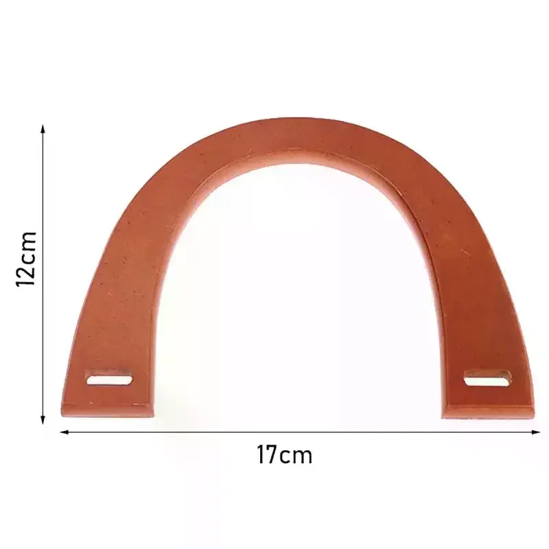 1 pièce poignée de sac en bois en forme de u, décorative, classique, pour diy, accessoire de remplacement pour sacs à main au crochet et sacs fourre-tout, outil de fabrication